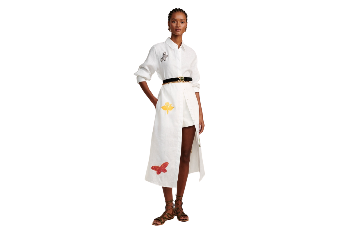 CHEMISE LE LIS BORDADO ORQUIDEAS FEMININO