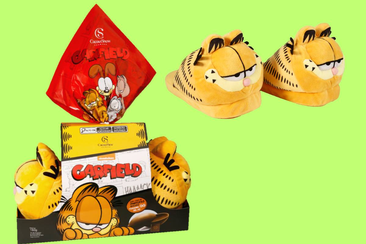 Ovo de Páscoa com Pantufa do Garfield