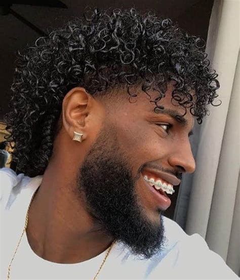 Cortes de cabelo masculino crespo - mullet