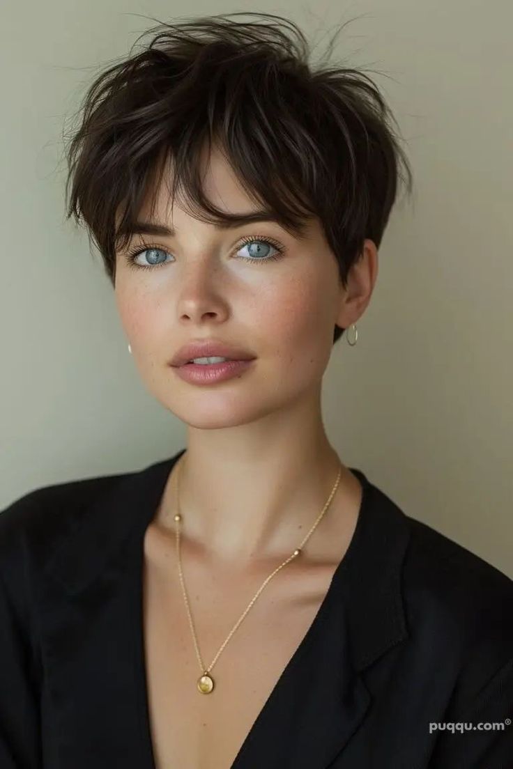 pixie cortes de cabelo rosto oval