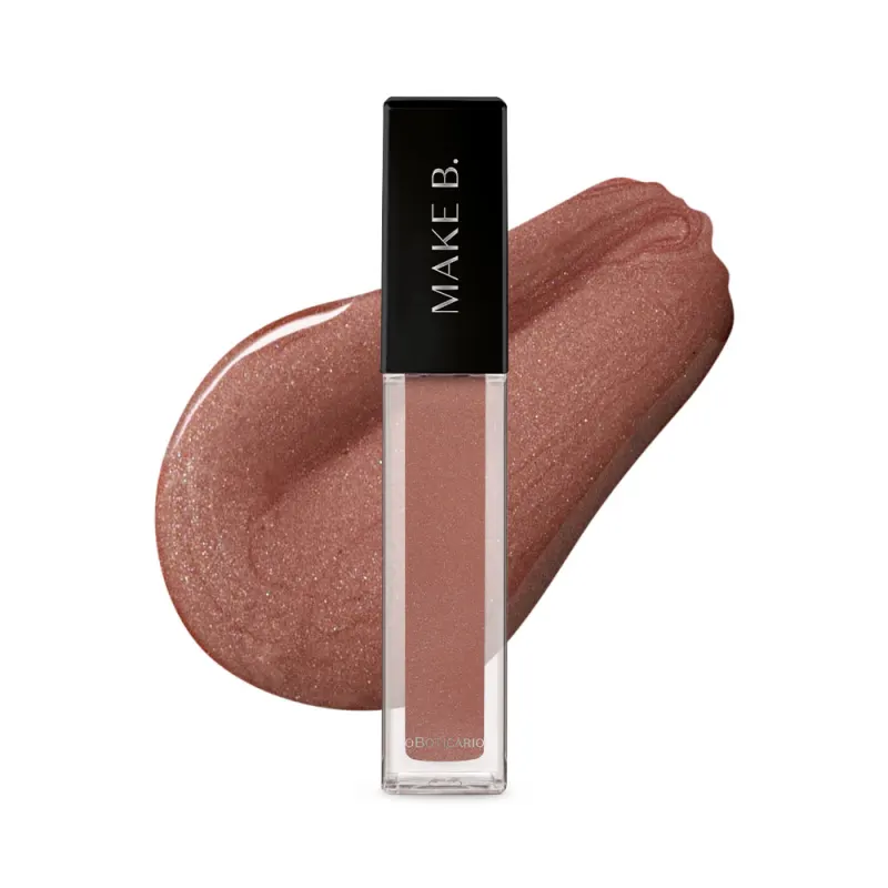 Gloss Labial Marrom Claro Soft Silk Make B.
