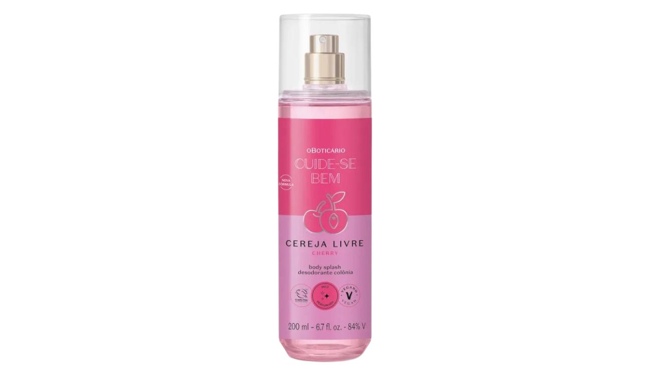 Body Splash Cuide-se Bem Cereja Livre