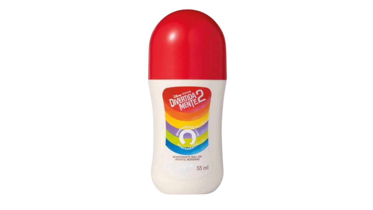 Desodorante Roll-On Infantil Memórias Sophie Quasar Next Divertida Mente 2