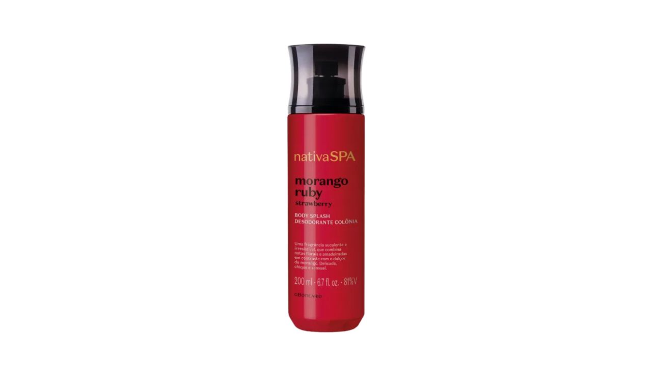 Body Splash Nativa SPA Morango Ruby - O Boticário