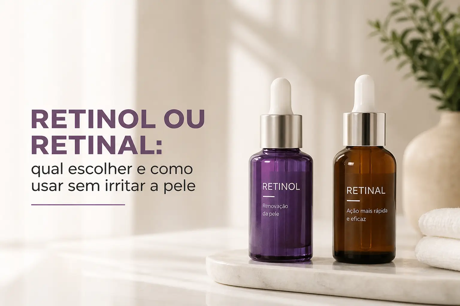 Serum de retinol: escolha e uso sem irritação